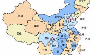 中国地图广东省各市简称 中国34个省份地图